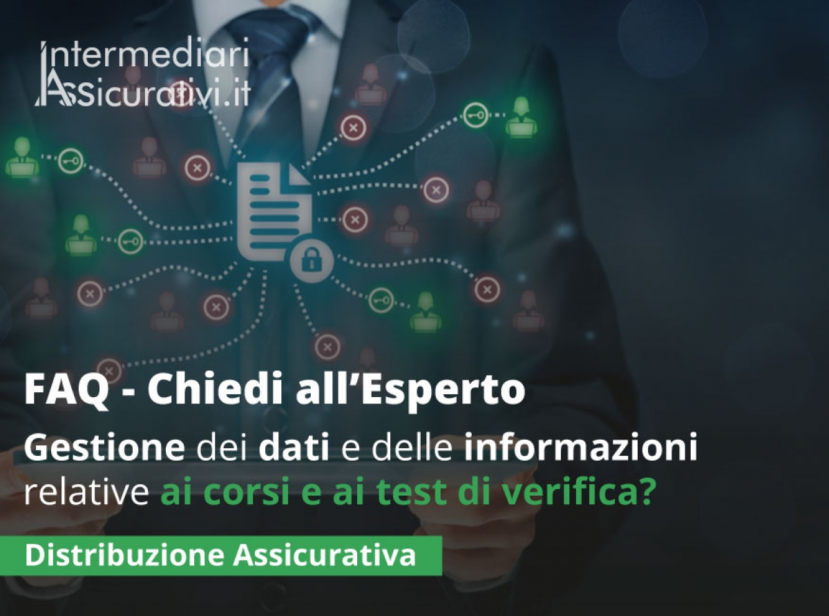 Quali cautele devono essere osservate nella gestione dei dati e delle informazioni relative ai corsi e ai test di verifica?